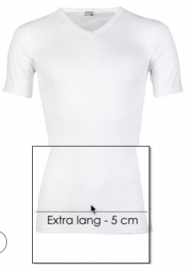 Extra lange witte t shirts